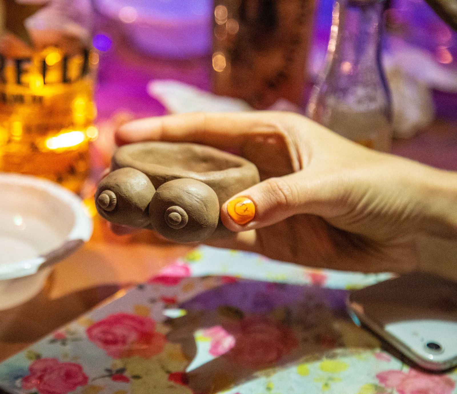 Pottery and prosecco event 4