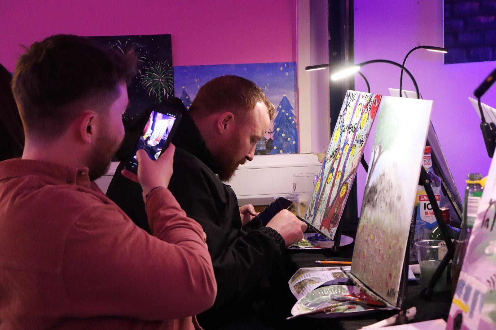 Paint and sip event 4