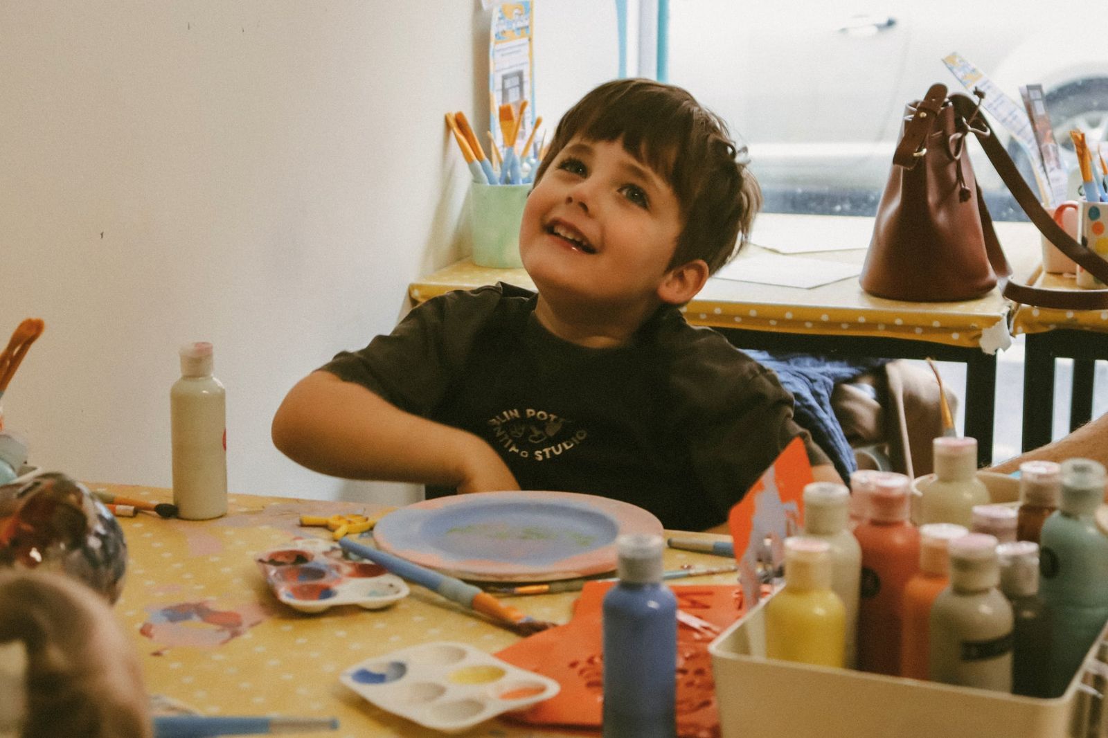 Family Pottery Painting