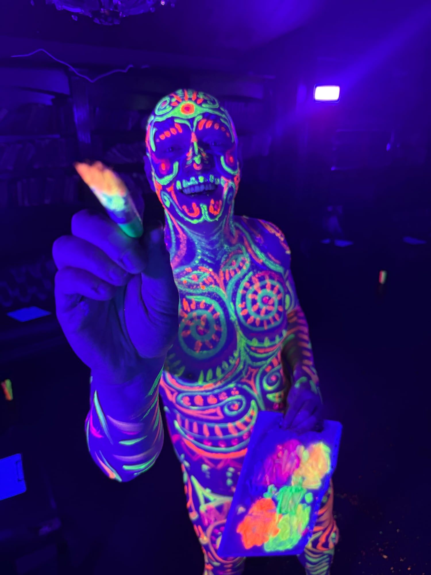 Neon Life Drawing