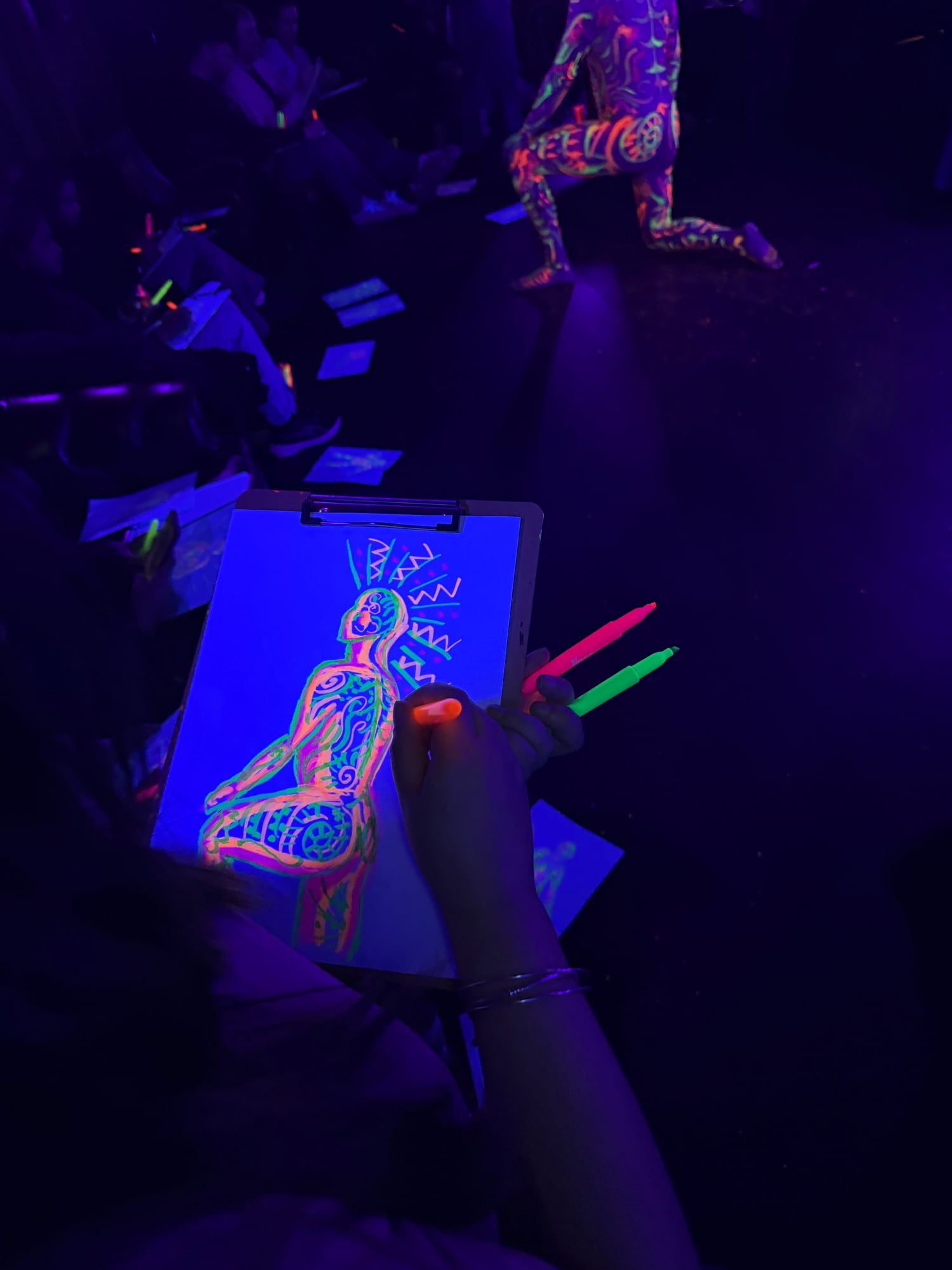 Neon life drawing 3